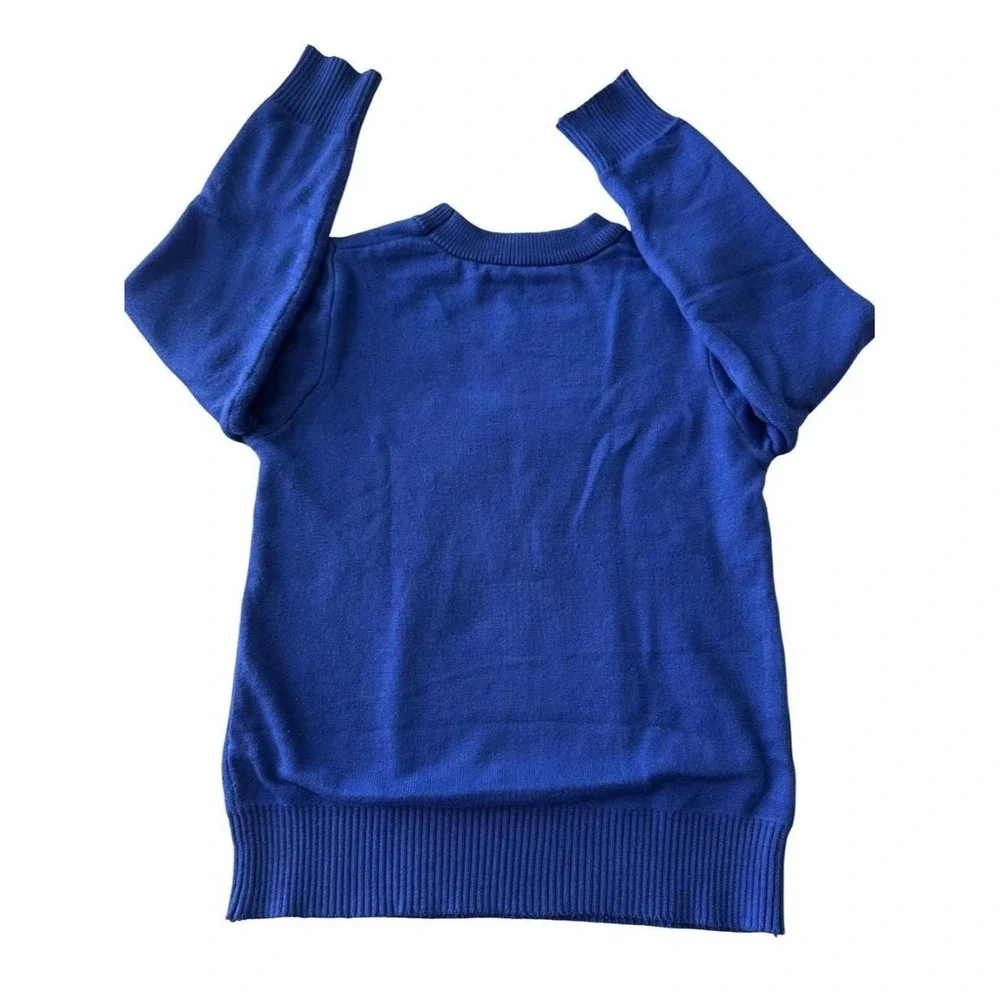 Cute coordinated toddler boys outfit! Janie and Jack blue pants & Sweatshirt